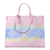 LOUIS VUITTON Escale OnTheGo GM Rainbow Pastel Canvas Monogram Tote Bag Purse