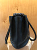 THE ROW Market Black Pebbled Leather Braided Handle Tote Shoulder Bag Purse