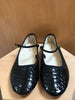 CELINE	Les Ballerines Black Python Patent Leather Mary Jane Ballet Flat 40.5