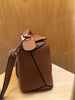 LOEWE $3500 Puzzle Small Brown Camel Tan Leather Patchwork Shoulder Bag Purse