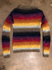 MARNI Multicolor Rainbow Stripe Print Intarsia Knit Mohair Wool Sweater 38/2