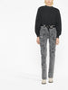 ISABEL MARANT $800 Vokayo Black Gray Cargo Straight Leg Denim Jean Pant 34/2/0