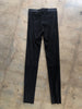 ALICE & OLIVIA NWT Zip Front Black Suede Lambskin Skinny Dress Pant Legging 0