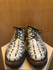 DRIES VAN NOTEN Mens Snakeskin Python Print Beige Lace Up Derby Shoes 42/8.5