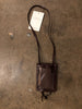 THE ROW NWT Annette Brown Leather Coin Keychain Crossbody Card Holder Bag Purse