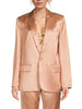 A.L.C ALC Dakota Sirocco Pink Champagne Notch Lapel Semi Shiny Jacket Blazer 4