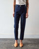 JESSE KAMM Ranger Midnight Navy Blue Cotton Canvas Straight Slim Leg Pant 4/6