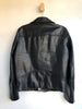 ACNE Mens Araki Black Leather Zip Up Long Sleeve Biker Moto Jacket 48/L/XL