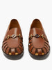 GUCCI Talete Brown Camel Horsebit CutOut Leather Shoe Loafer US 7/UK 6.5/EU 40.5