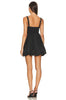 FLEUR DU MAL NWT $500 Black Bubble Sleeveless Revolve Nylon Mini Dress M