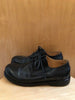 MARSELL $1000 Black Calf Leather Lace Up Flat Derby Loafer Womens Shoes 37.5