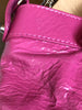 BALENCIAGA The First 2Way Pink Patent Leather Silver City Classic Bag Purse