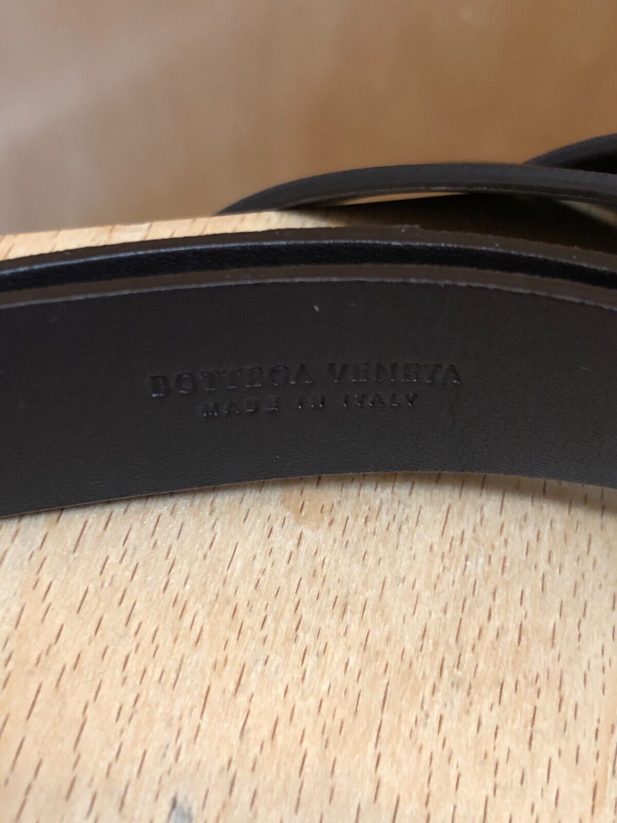 BOTTEGA VENETA Brown Calfskin Leather Intrecciato Hoop Knot Wrap Skinny Belt O/S