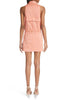 ISABEL MARANT $1000 Noria Peach Orange Pink Cargo Cotton Silk Mini Dress 36/4