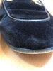 GUCCI Princetown Black Velvet Horsebit Fur Lined Flat Mule Slide Loafer 36.5/6.5