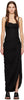 JACQUEMUS Black Les Classiques 'La Robe Saudade Longue' Slit Square Neck Dress 2