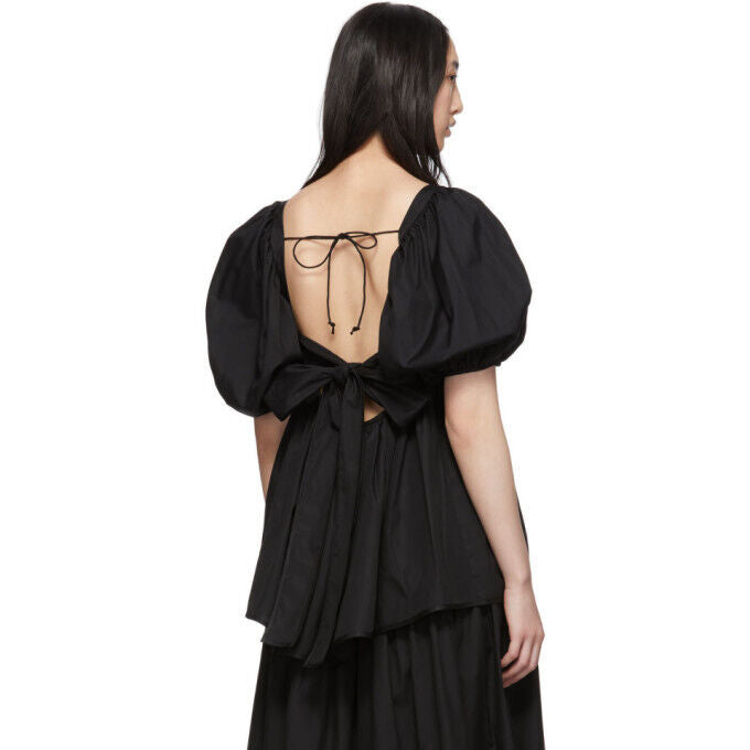 CECILIE BAHNSEN Alma Ssense Exclusive Black Short Sleeve