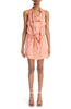 ISABEL MARANT $1000 Noria Peach Orange Pink Cargo Cotton Silk Mini Dress 36/4