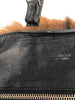 CELINE Vertical Cabas Black Brown Fur Leather Large Shoulder Bag Purse Tote