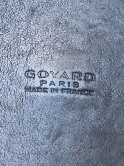 GOYARD Marquises Gray Chevron Monogram Print Leather Canvas Tote Bag Purse