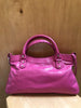 BALENCIAGA The First 2Way Pink Patent Leather Silver City Classic Bag Purse