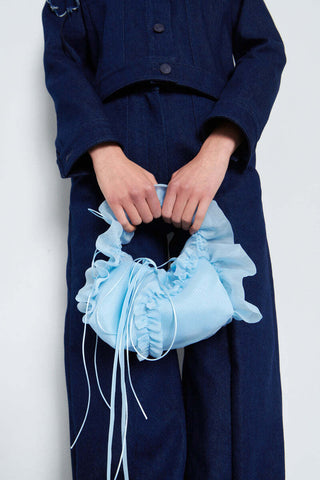 PLEATED BUCKET BAG