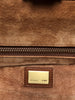 FENDI Peekaboo Iconic Medium Brown Camel Copper Leather Shoulder Bag Purse