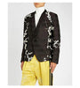 HAIDER ACKERMAN Men's Leontis Silk Black Jacquard Floral Print Jacket Blazer 54