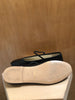 CELINE	Les Ballerines Black Python Patent Leather Mary Jane Ballet Flat 40.5