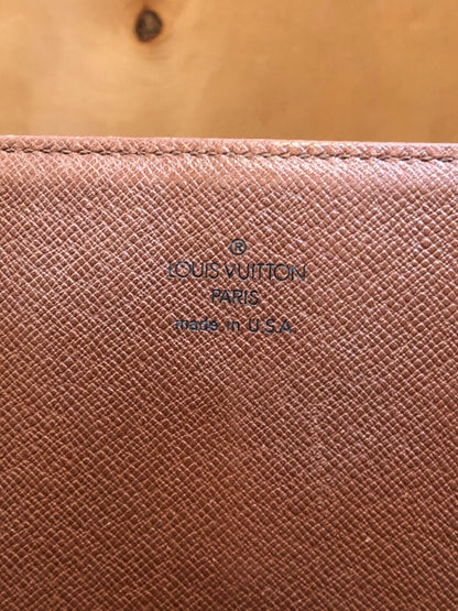 LOUIS VUITTON 2008 Monogram Cartouchiere 22 Canvas Leather Crossbody Bag Purse