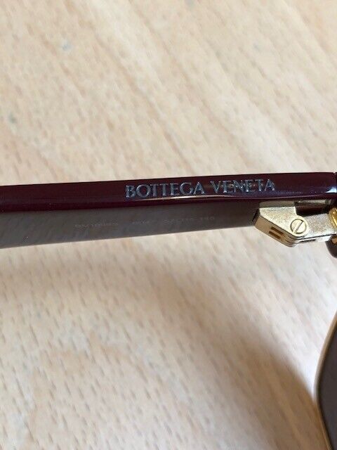 BOTTEGA VENETA BV1099S Maroon Red Burgundy Cat Eye Reflective Glasses Sunglasses