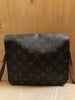 LOUIS VUITTON 2008 Monogram Cartouchiere 22 Canvas Leather Crossbody Bag Purse