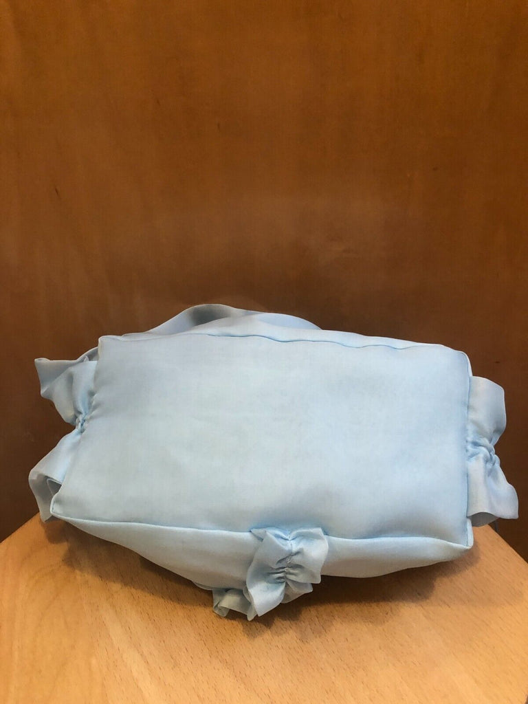 CECILIE BAHNSEN NWT Umi Light Blue Organza Ruffle Mini Small Shoulder Bag Purse