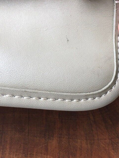 GOYARD St Louis Goyardine Light Gray Monogram Chevron Print Snap Pouch Wallet
