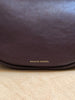 MANSUR GAVRIEL Moon Sling Dark Purple Brown Leather Small Crossbody Bag Purse