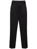 TOTEME NWT Black Double Pleated Cotton Straight Leg Ssense Pant Trouser 38/6