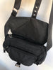 PRADA Vtg Black Tessuto Nylon Canvas Mini Small Shoulder Crossbody Bag Purse