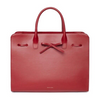 MANSUR GAVRIEL Sun Rococo Dark Red Leather Large Tie Bow Shoulder Hand Bag Purse