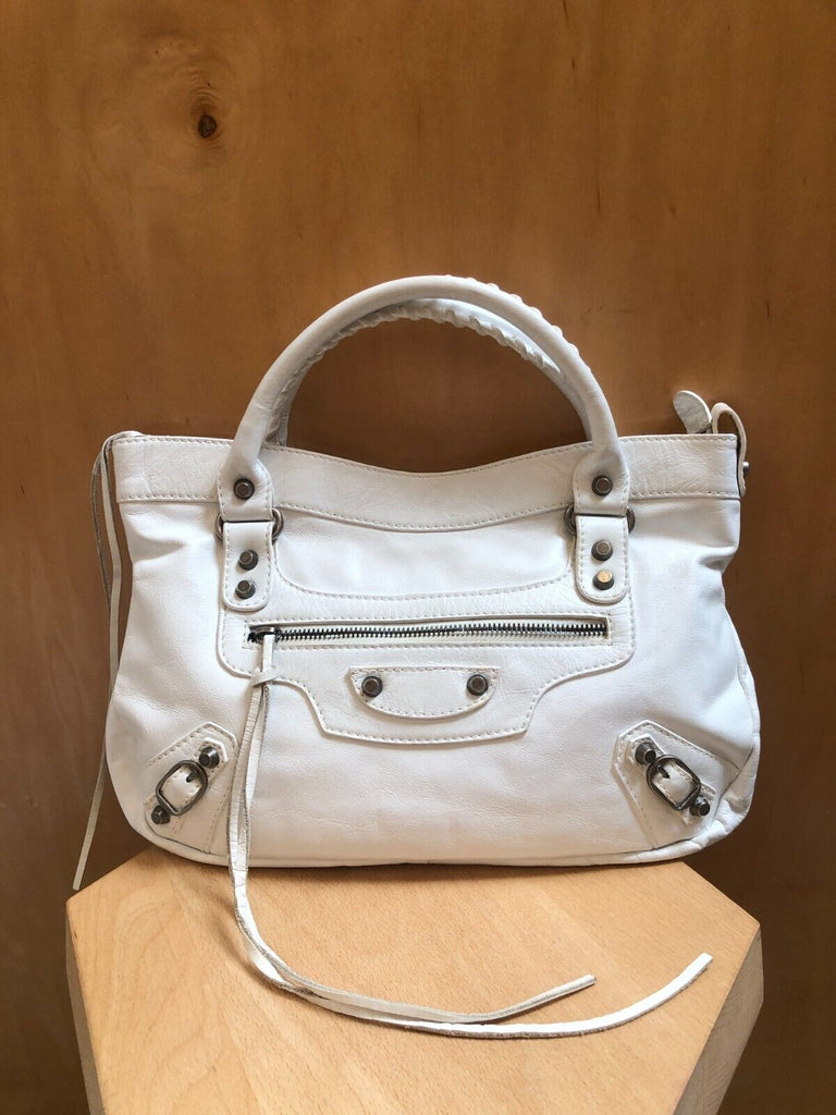 Balenciaga purse white best sale