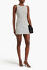 TOVE NWT $615 Eve Black White Gray Tweed Boucle Knit Sleeveless Mini Dress 40/8