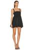 FLEUR DU MAL NWT $500 Black Bubble Sleeveless Revolve Nylon Mini Dress M