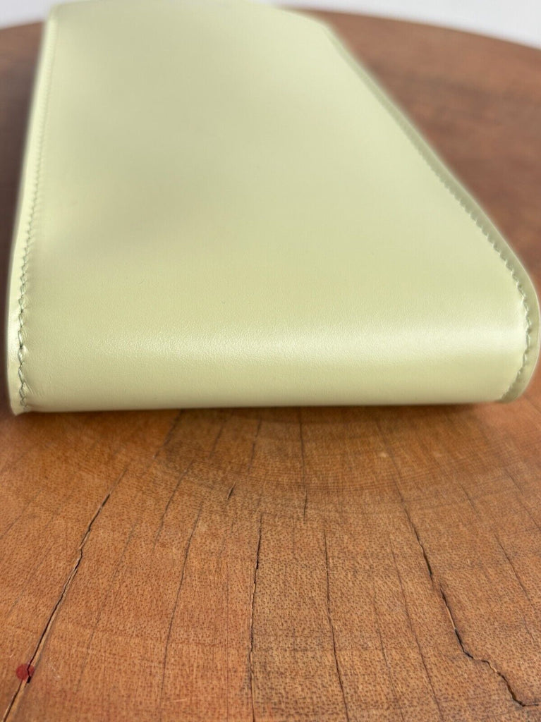 JIL SANDER NWT Light Pistachio Green Leather IPhone Case Sling Belt Purse Bag