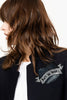 ZADIG & VOLTAIRE Very Bis Stass Black Rhinestone Art Is Truth Jacket Blazer 34/2