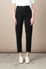 JESSE KAMM $400 Ranger Black Cotton Canvas High Waist Straight Slim Leg Pant 0