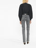 ISABEL MARANT $800 Vokayo Black Gray Cargo Straight Leg Denim Jean Pant 34/2/0