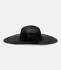 THE ROW Masha Black Hemp Raffia Straw Wide Brim Sun Hat S