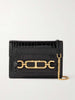 TOM FORD	Whitney Black Crocodile Embossed Leather Chain Mini Crossbody Bag Purse