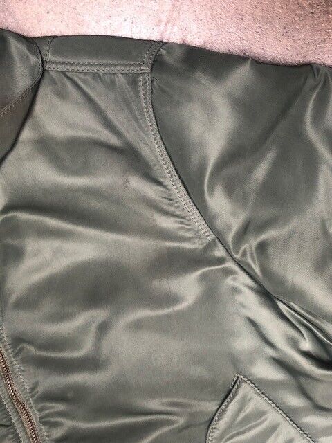 BALENCIAGA 2017 Army Green Satin Scarf Tie Collar Crop Bomber Jacket 40/8