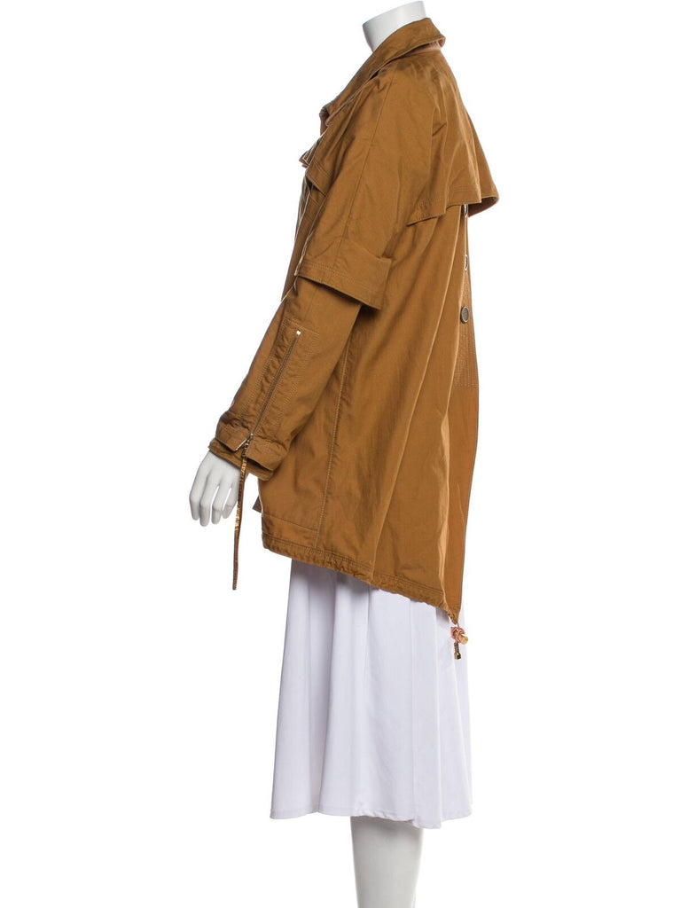 LOUIS VUITTON 2010's Marc Jacobs Camel Brown Cotton Utility Coat Jacket 38/6