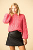 GANNI The Julliard Hot Bright Pink Mohair Wool Knit Pullover Sweater XL